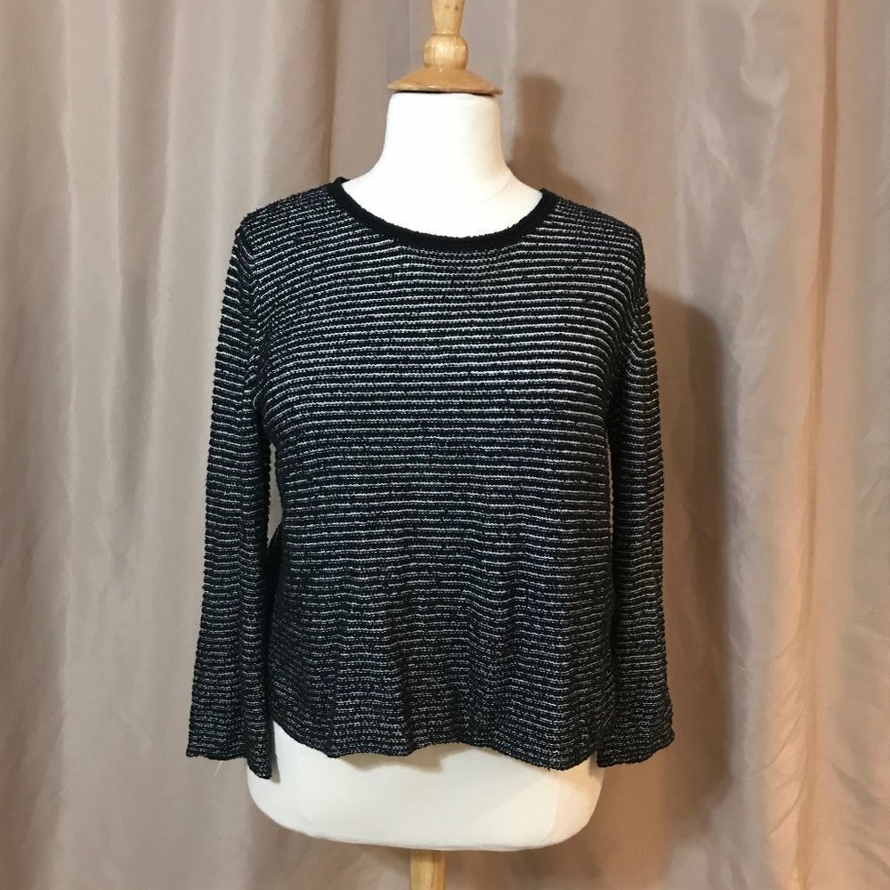 Eileen Fisher Large Striped Sweater